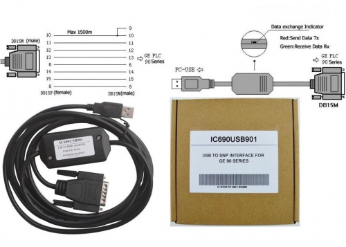 GE Fanuc IC690USB901 cable PLC